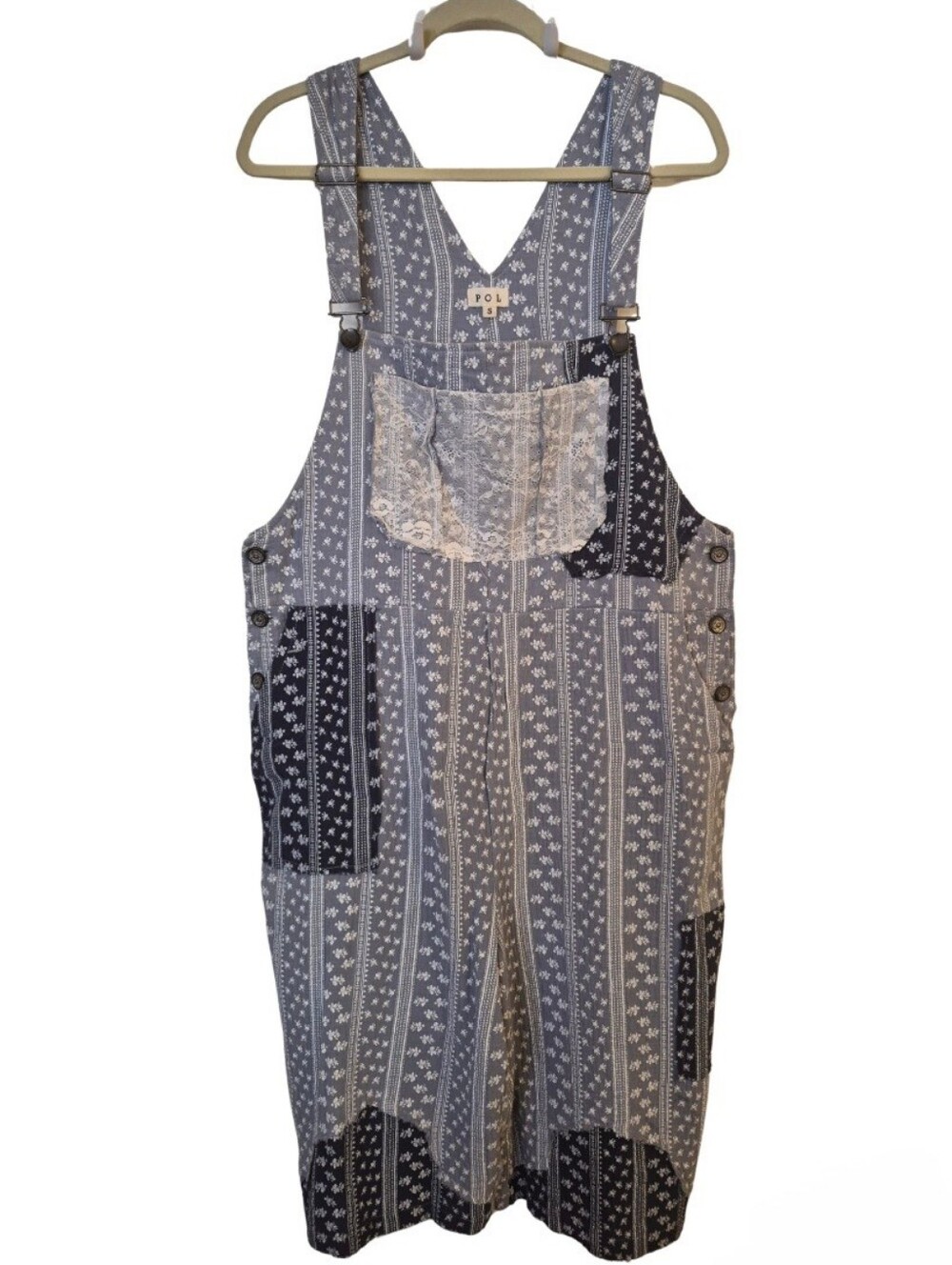 POL Patchwork Overalls